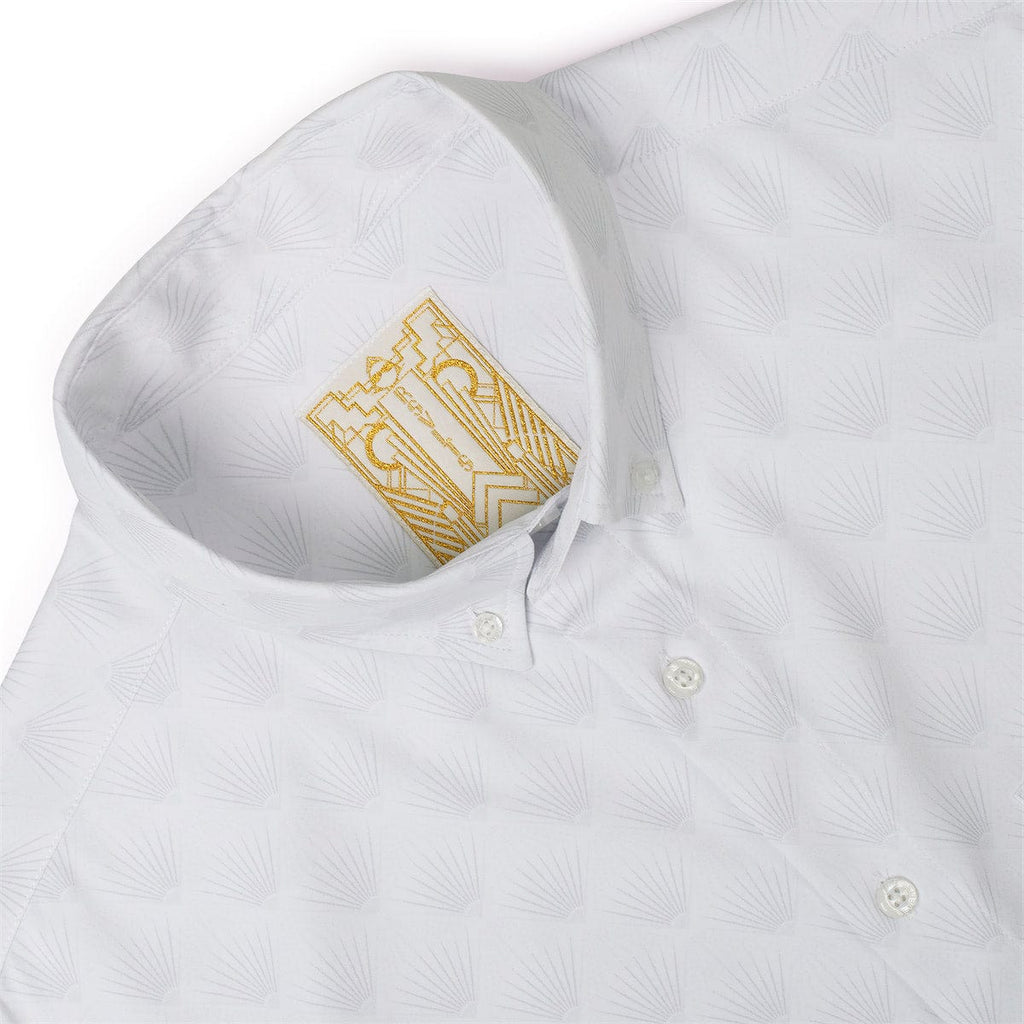 RSVLTS Deco Delight Long Sleeve Shirt in White — detail 3