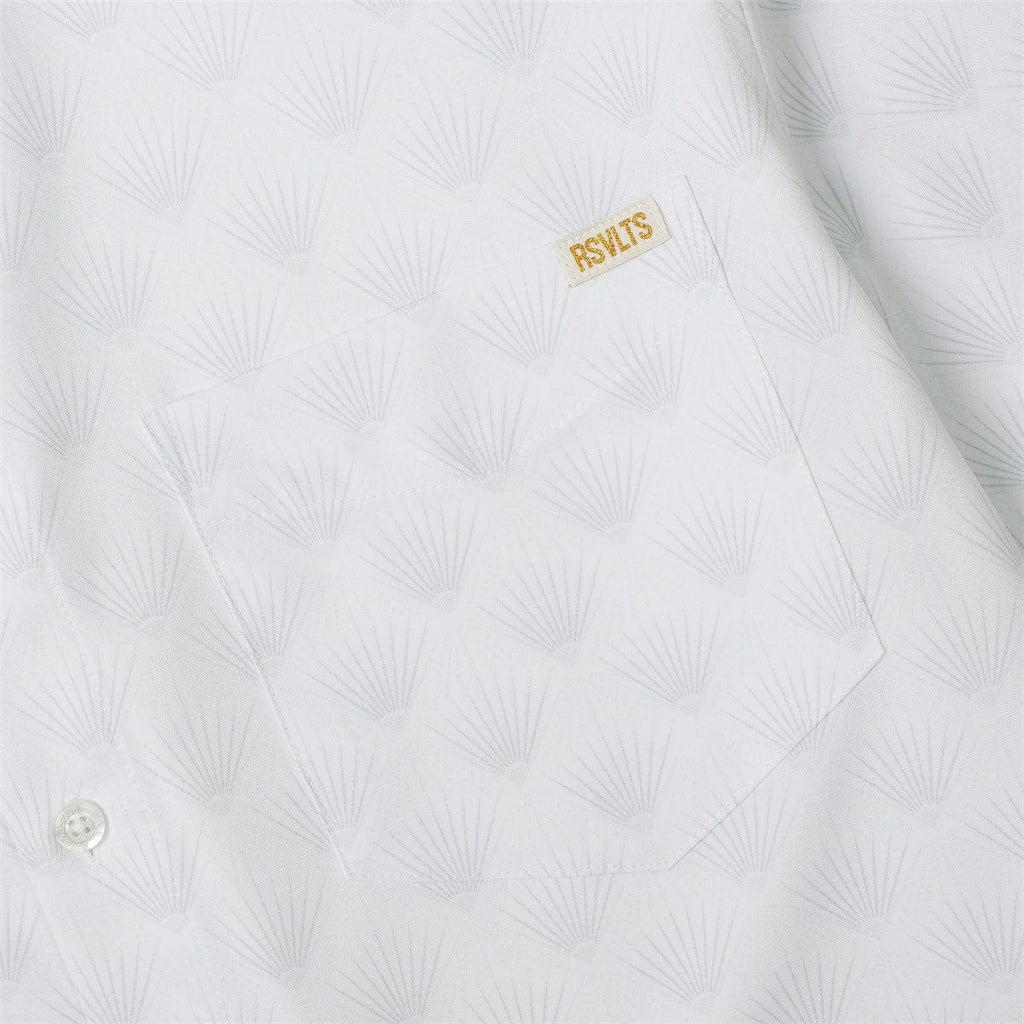 RSVLTS Deco Delight Long Sleeve Shirt in White — detail 4