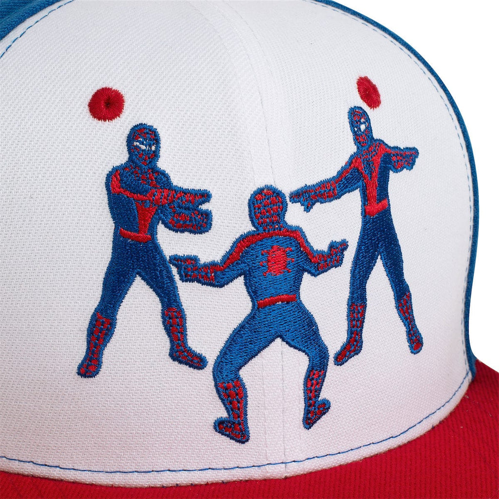 RSVLTS Web of Heroes Snapback Hat in Blue — detail 3