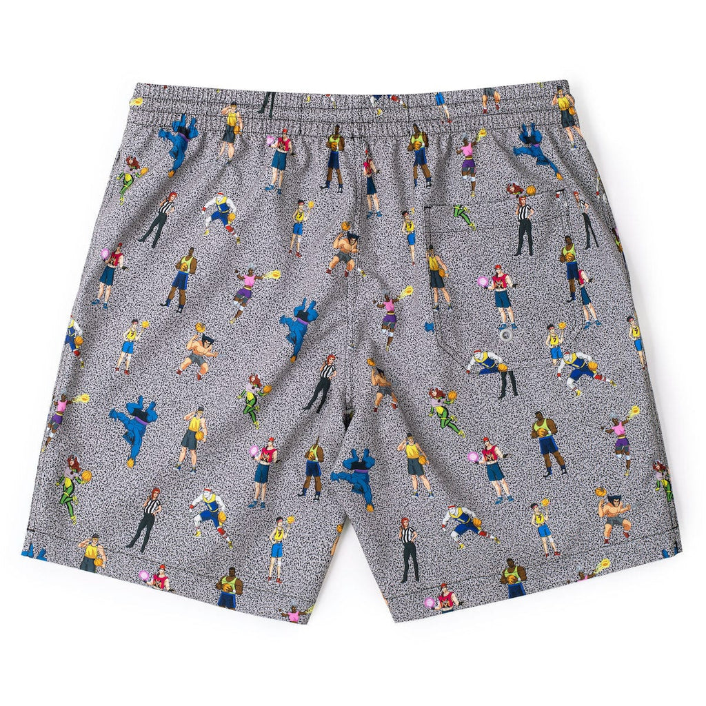 RSVLTS Remember, No Powers! Hybrid Shorts in Gray — detail 5