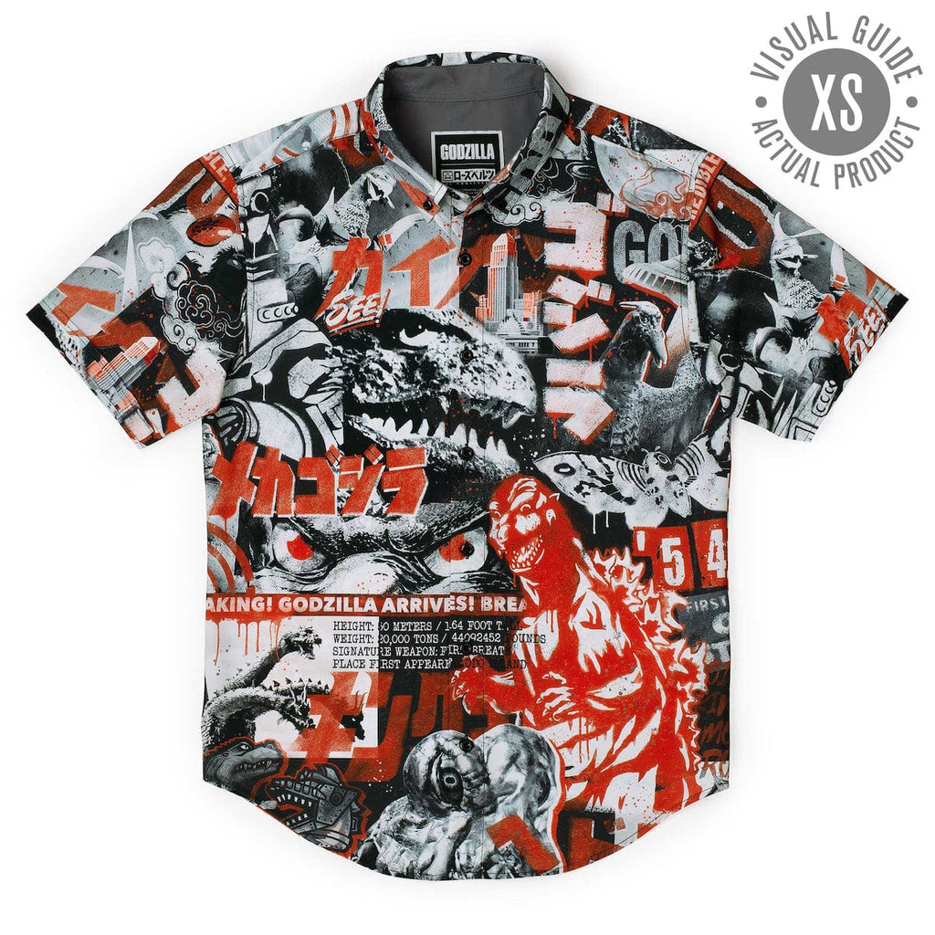 RSVLTS King of the Monsters KUNUFLEX Short Sleeve Shirt in Black — detail 9