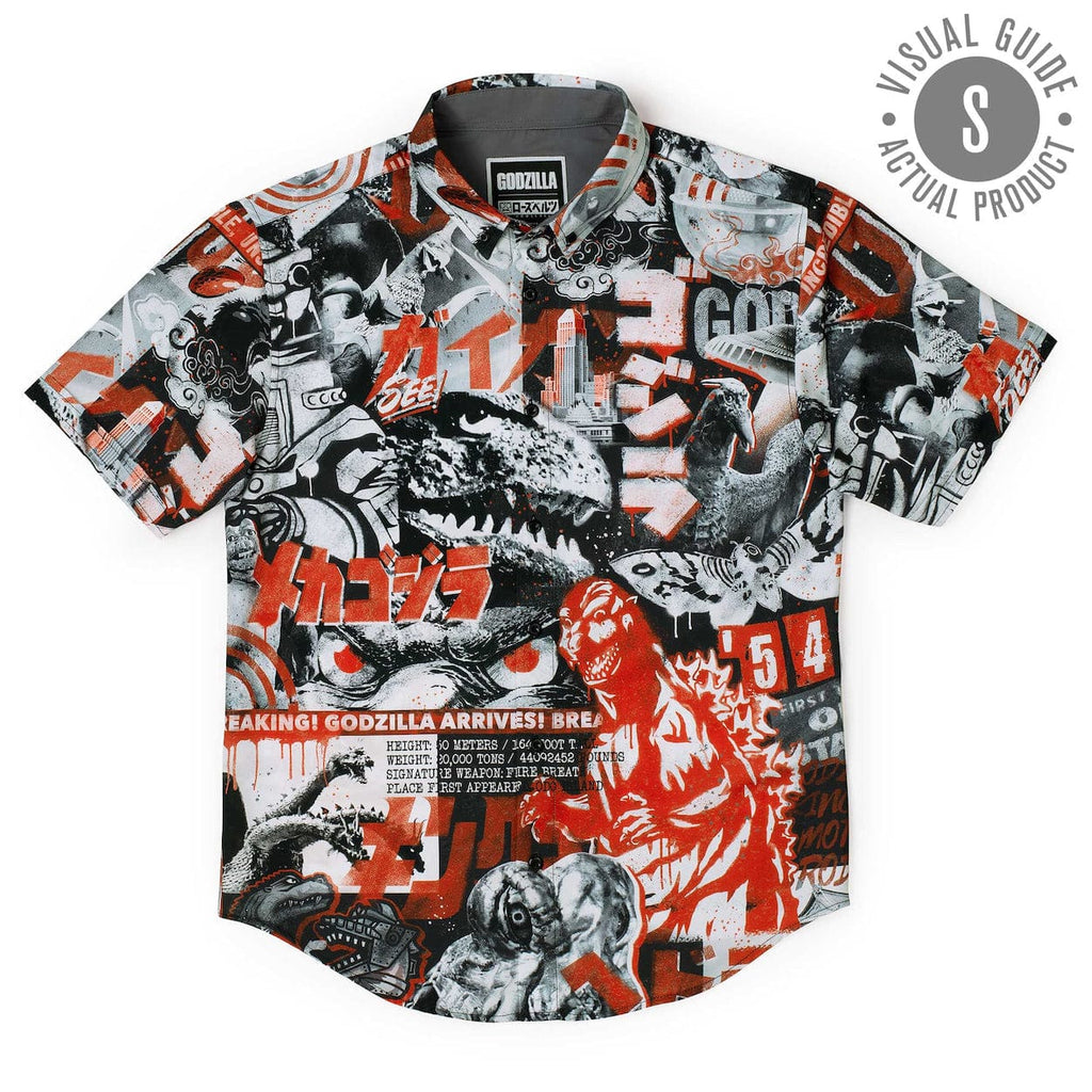 RSVLTS King of the Monsters KUNUFLEX Short Sleeve Shirt in Black — detail 10