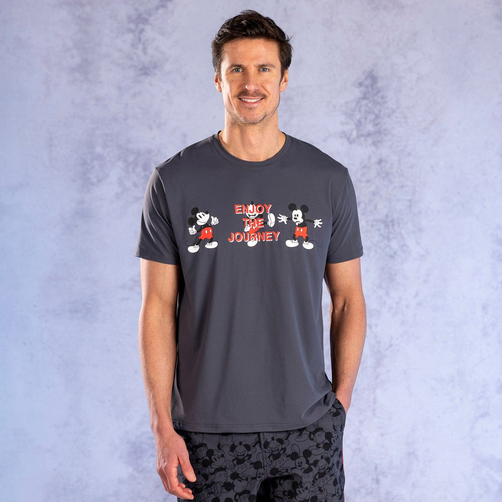 RSVLTS Enjoy the Journey Performance Tee in Gray — detail 3