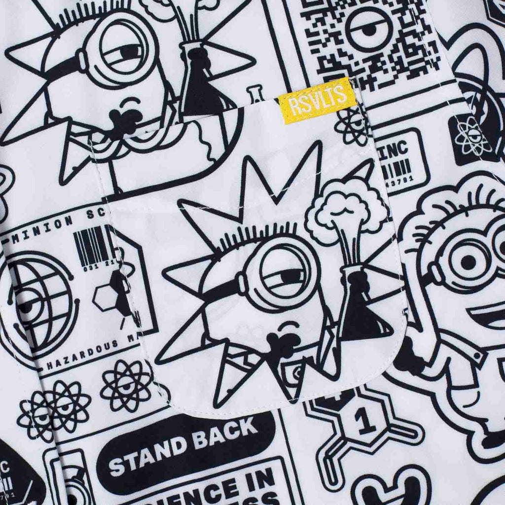 RSVLTS Zero Days Without Accident Youth KUNUFLEX Short Sleeve Shirt in Black — detail 4