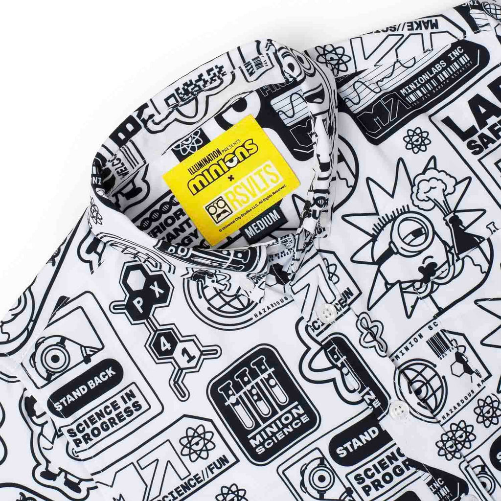 RSVLTS Zero Days Without Accident Youth KUNUFLEX Short Sleeve Shirt in Black — detail 3