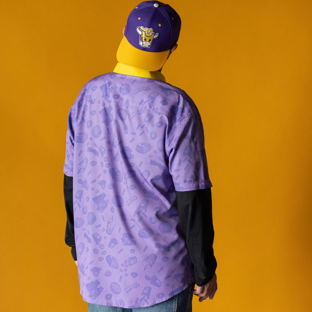 RSVLTS Mooby’s KUNUFLEX Short Sleeve Shirt in Purple — detail 7