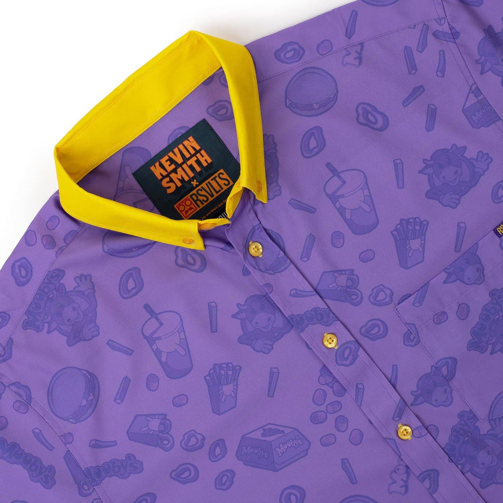 RSVLTS Mooby’s KUNUFLEX Short Sleeve Shirt in Purple — detail 10