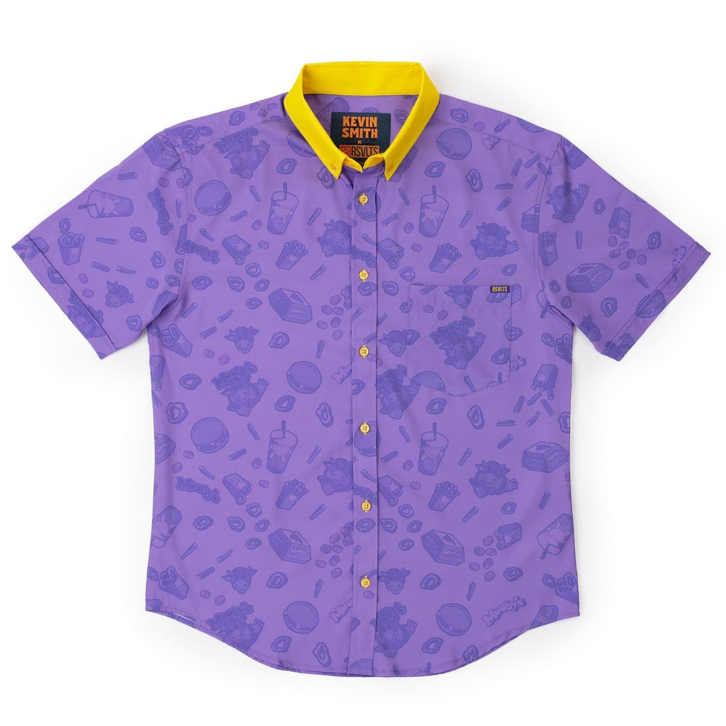 RSVLTS Mooby’s KUNUFLEX Short Sleeve Shirt in Purple — detail 3