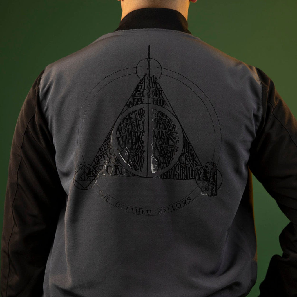 RSVLTS Deathly Hallows Reversible Bomber Jacket in Black — detail 7
