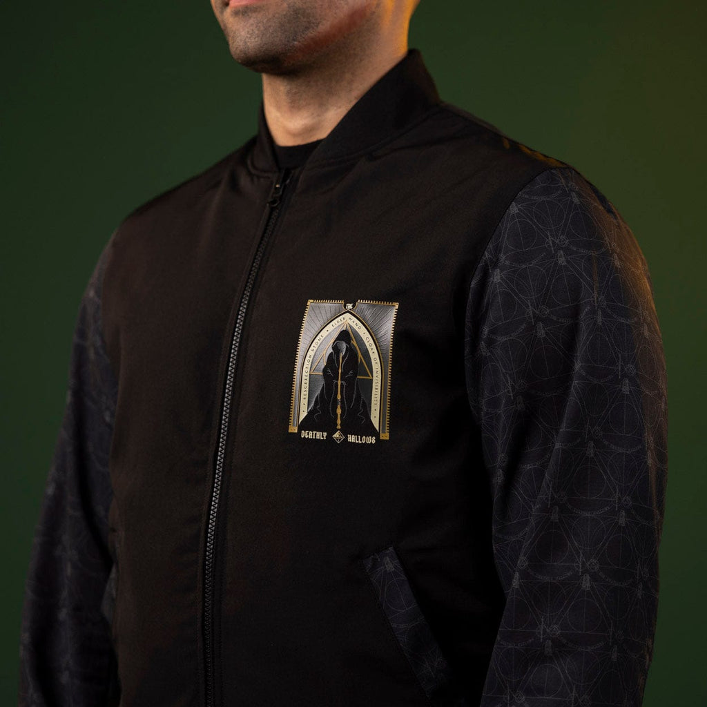RSVLTS Deathly Hallows Reversible Bomber Jacket in Black — detail 8