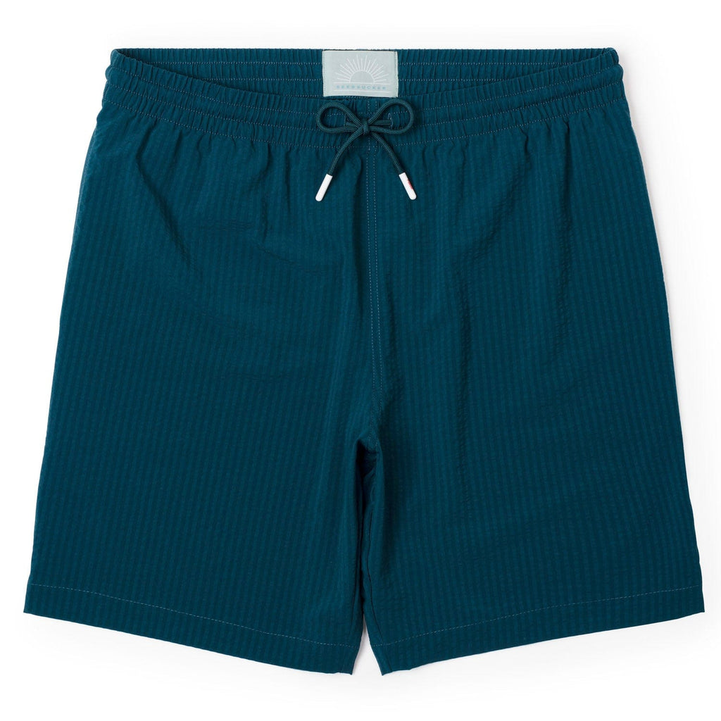 RSVLTS Chesapeake Bay Stretch Seersucker Hybrid Shorts in Blue — detail 4