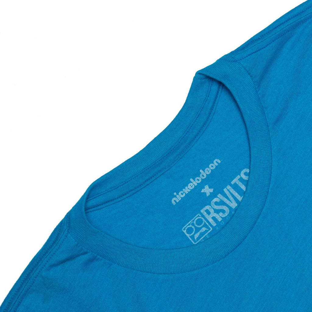 RSVLTS Float On Crewneck Tee in Blue — detail 4
