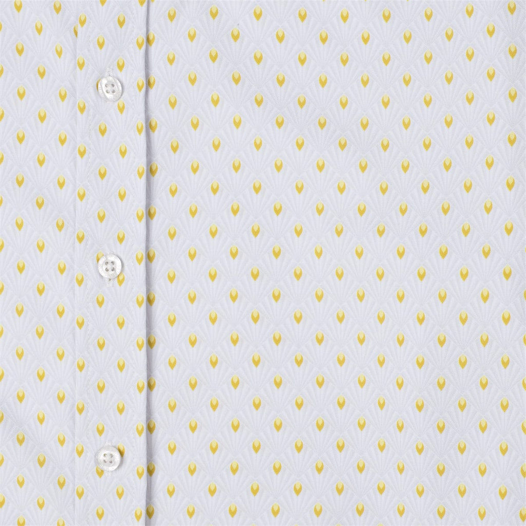 RSVLTS Opening Night Good Looks KUNUFLEX Dress Shirt in White — detail 11