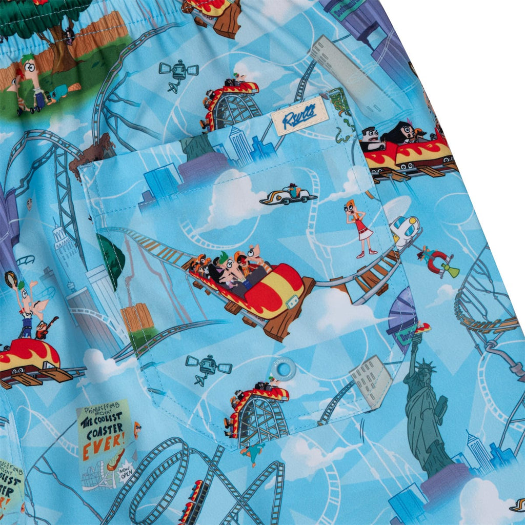 RSVLTS Summer Shenanigans Hybrid Shorts in Blue — detail 3