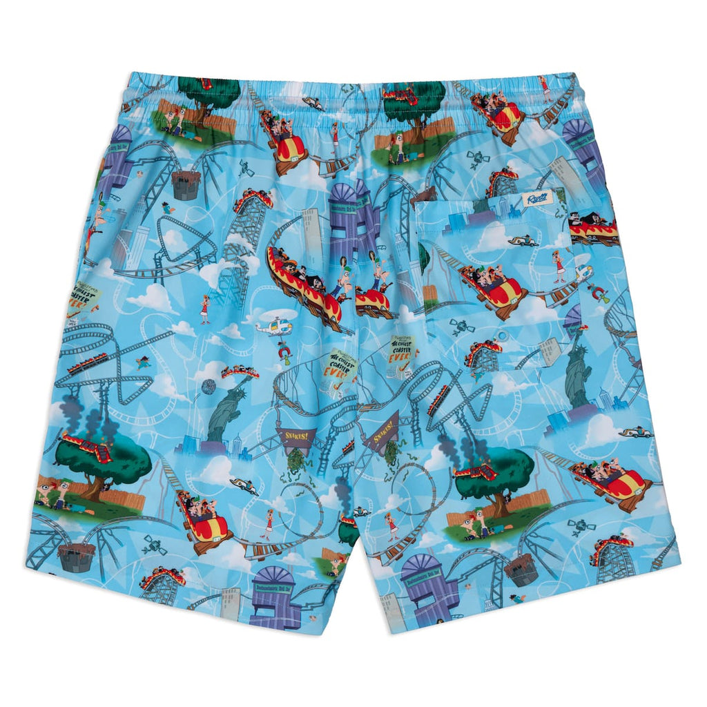 RSVLTS Summer Shenanigans Hybrid Shorts in Blue — detail 5