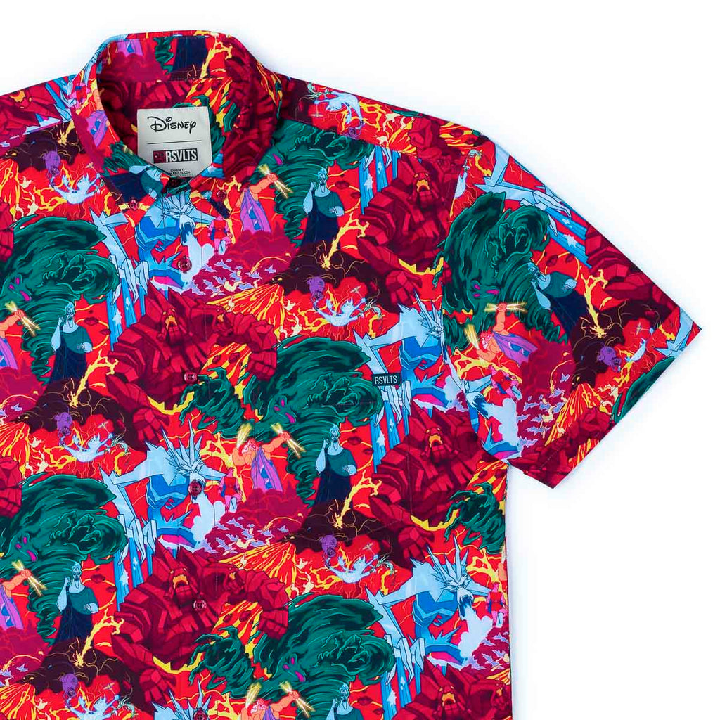RSVLTS Olympus Would Be That Way KUNUFLEX Short Sleeve Shirt — front view
