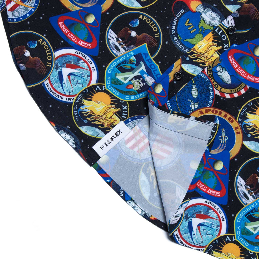 RSVLTS Legacy Apollo KUNUFLEX Short Sleeve Shirt in Black — detail 7