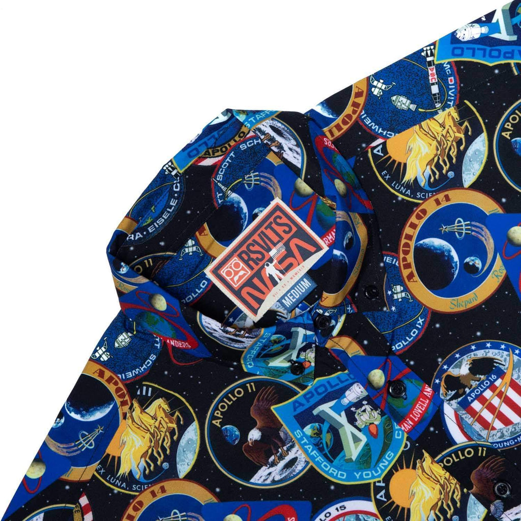 RSVLTS Legacy Apollo KUNUFLEX Short Sleeve Shirt in Black — detail 5
