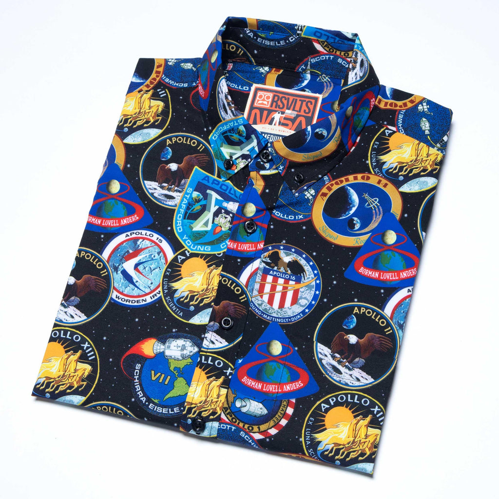 RSVLTS Legacy Apollo KUNUFLEX Short Sleeve Shirt in Black — detail 8