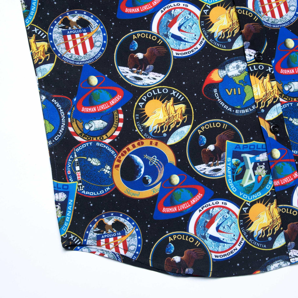 RSVLTS Legacy Apollo KUNUFLEX Short Sleeve Shirt in Black — detail 9
