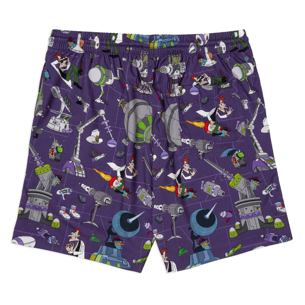 RSVLTS Doofenshmirtz Evil Incorporated Hybrid Shorts — front view