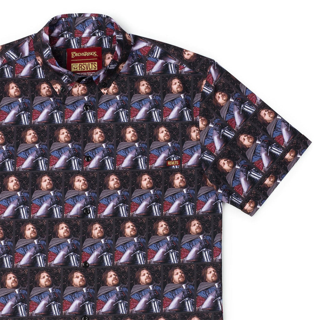 RSVLTS I Have Failed You All KUNUFLEX Short Sleeve Shirt in Brown — front view