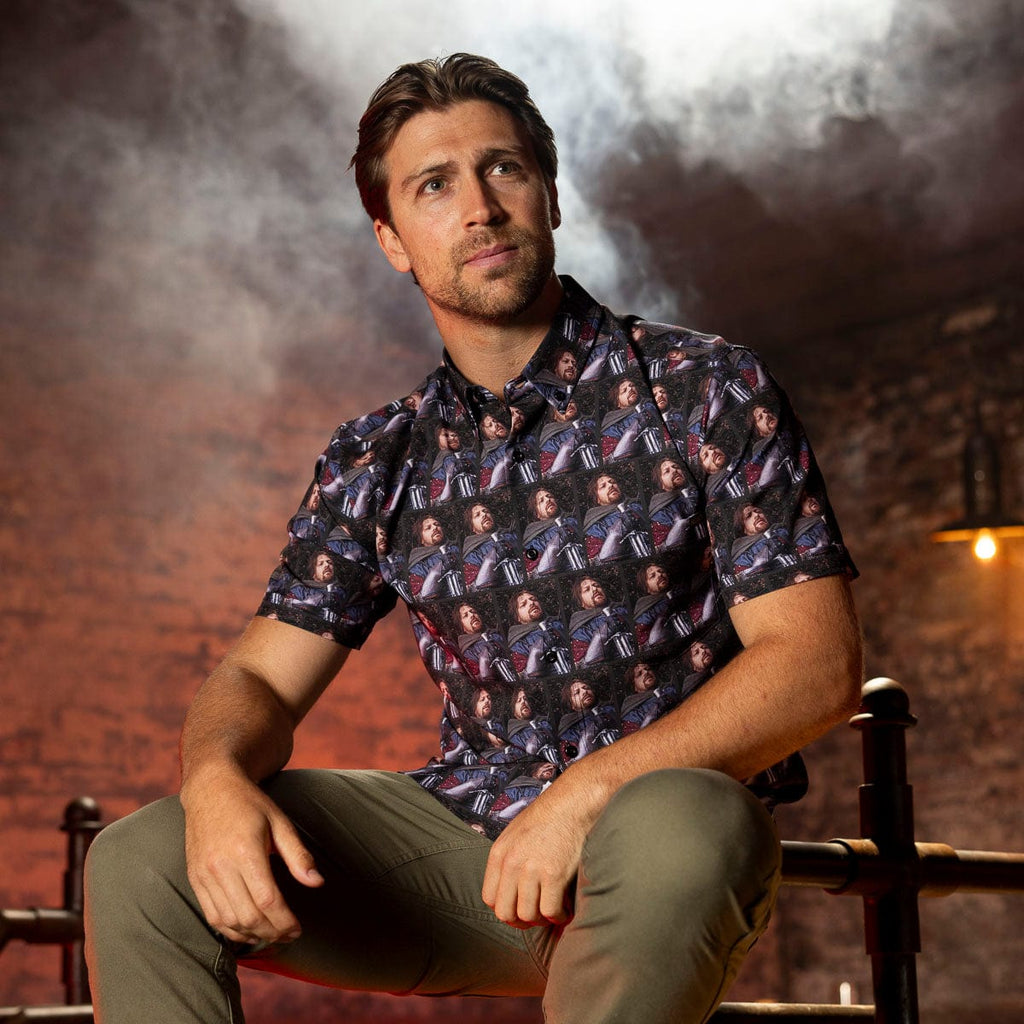 RSVLTS I Have Failed You All KUNUFLEX Short Sleeve Shirt in Brown — detail 7