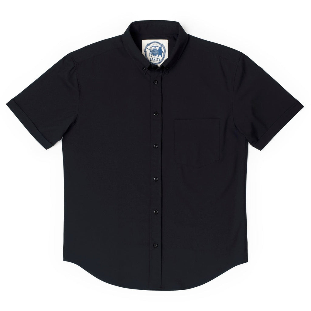 RSVLTS Black Sand Beach KUNUFLEX Short Sleeve Shirt — detail 6