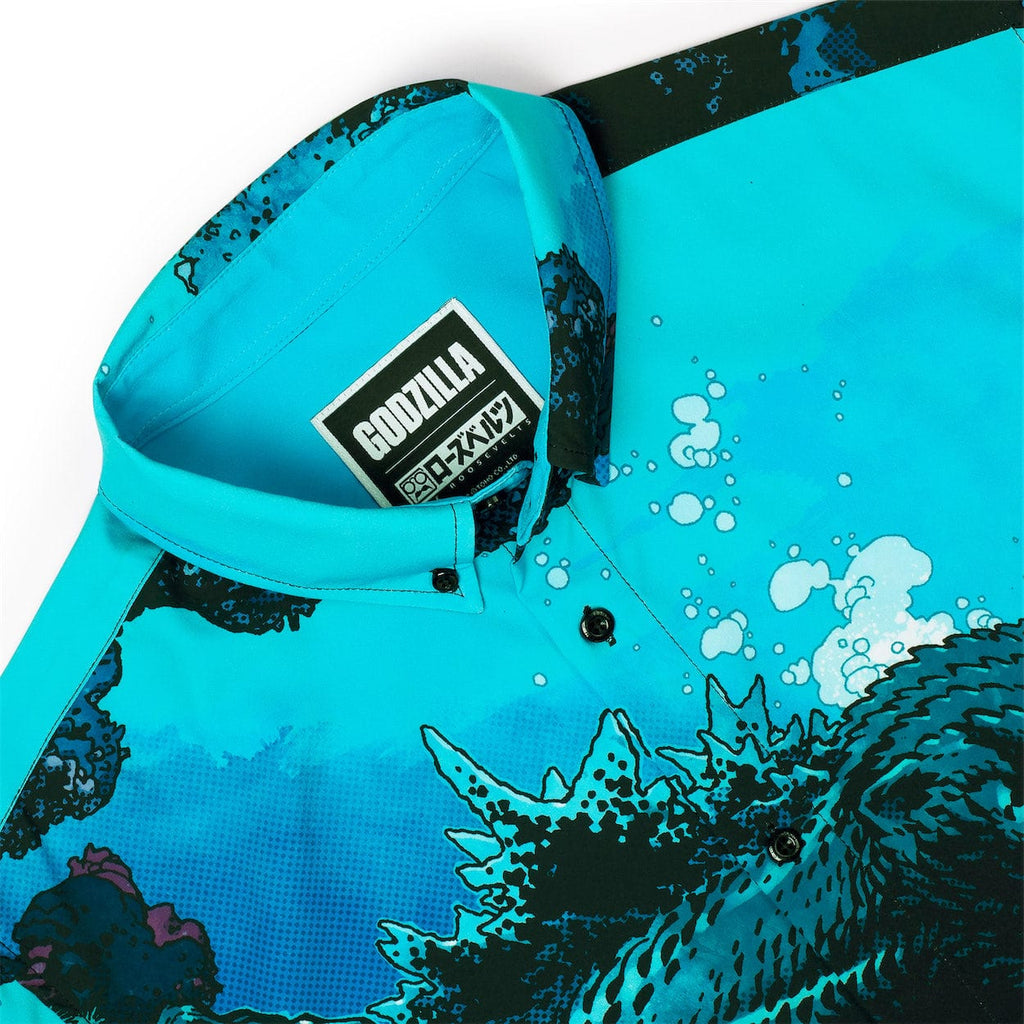 RSVLTS From the Depths KUNUFLEX Short Sleeve Shirt in Blue — detail 6
