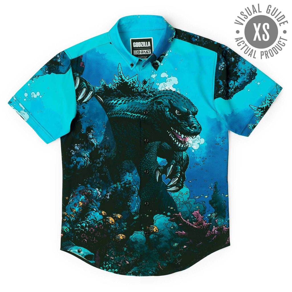 RSVLTS From the Depths KUNUFLEX Short Sleeve Shirt in Blue — detail 7