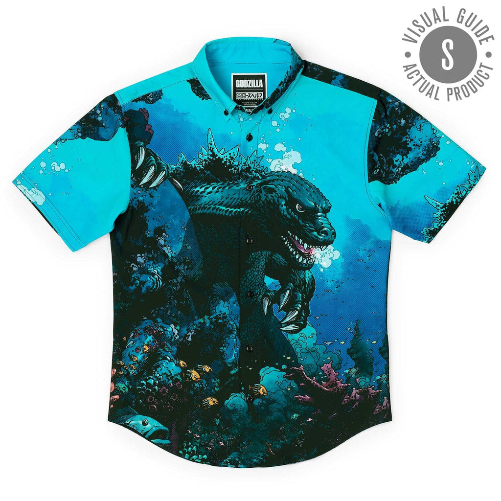 RSVLTS From the Depths KUNUFLEX Short Sleeve Shirt in Blue — detail 8
