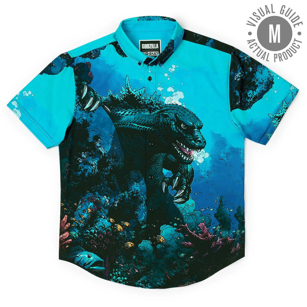 RSVLTS From the Depths KUNUFLEX Short Sleeve Shirt in Blue — detail 9