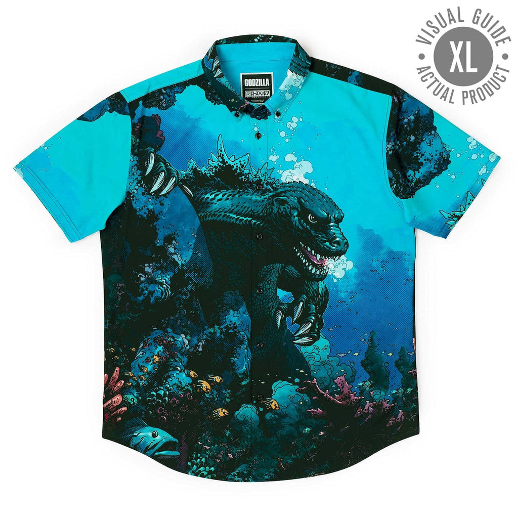 RSVLTS From the Depths KUNUFLEX Short Sleeve Shirt in Blue — detail 11