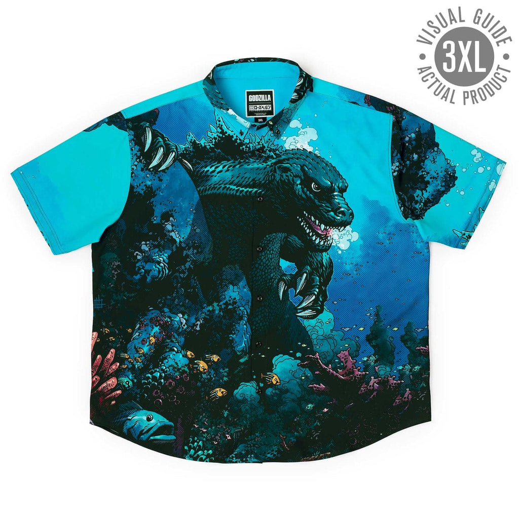 RSVLTS From the Depths KUNUFLEX Short Sleeve Shirt in Blue — detail 13