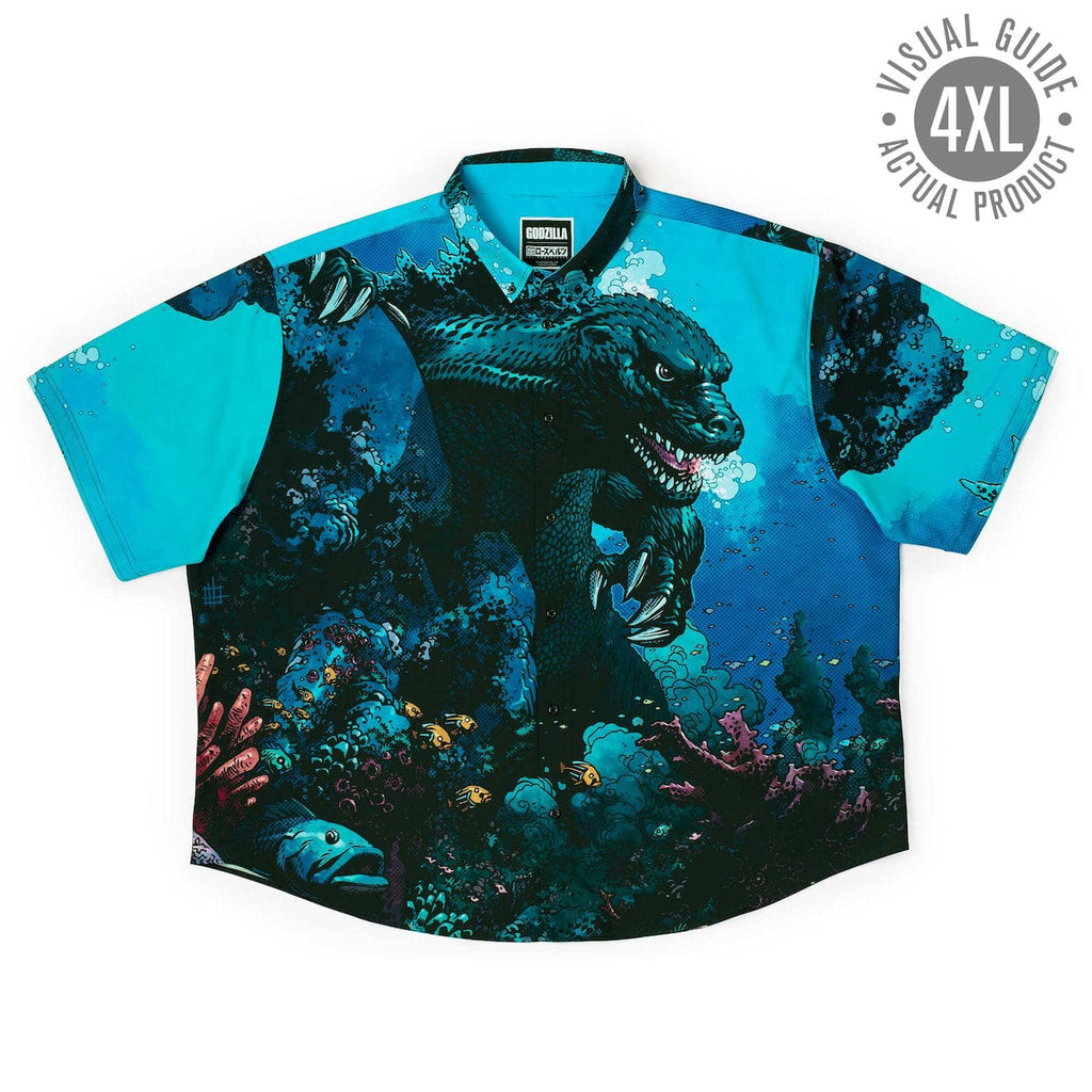 RSVLTS From the Depths KUNUFLEX Short Sleeve Shirt in Blue — detail 14