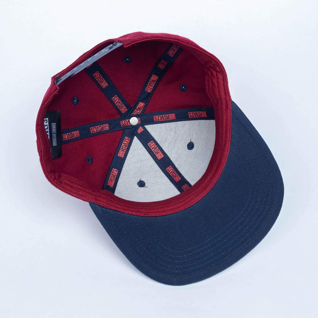 RSVLTS Hamilton City S’mores Snapback Hat in Red — detail 6