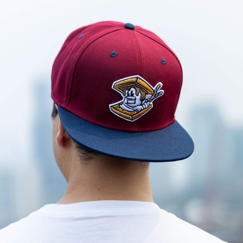 RSVLTS Hamilton City S’mores Snapback Hat in Red — detail 4