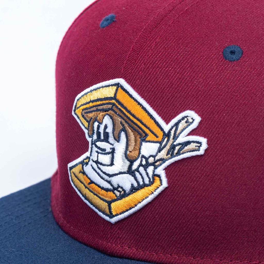 RSVLTS Hamilton City S’mores Snapback Hat in Red — detail 3