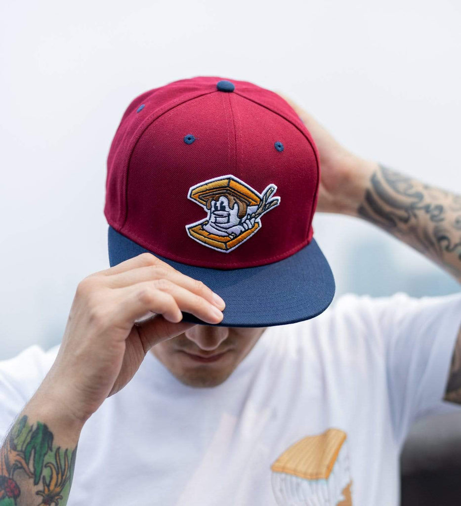 RSVLTS Hamilton City S’mores Snapback Hat in Red — detail 5