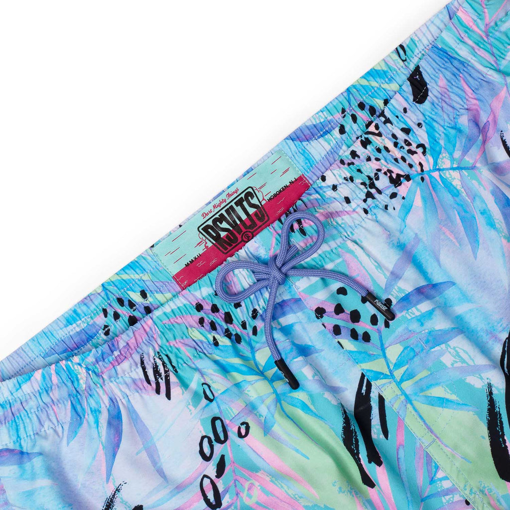 RSVLTS Purple Stuff Hybrid Shorts in Blue — detail 5