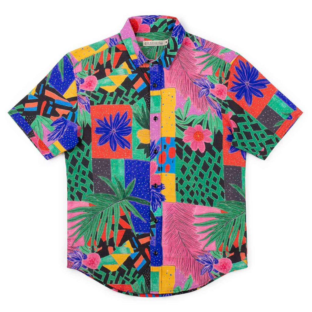 RSVLTS Max Floral Bamboo Short Sleeve Shirt in Multicolor — detail 10