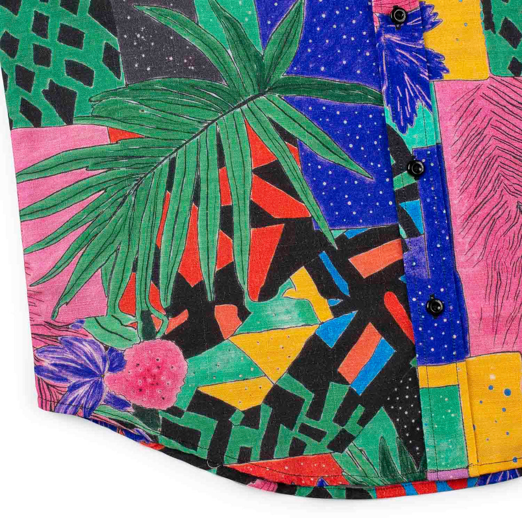 RSVLTS Max Floral Bamboo Short Sleeve Shirt in Multicolor — detail 14