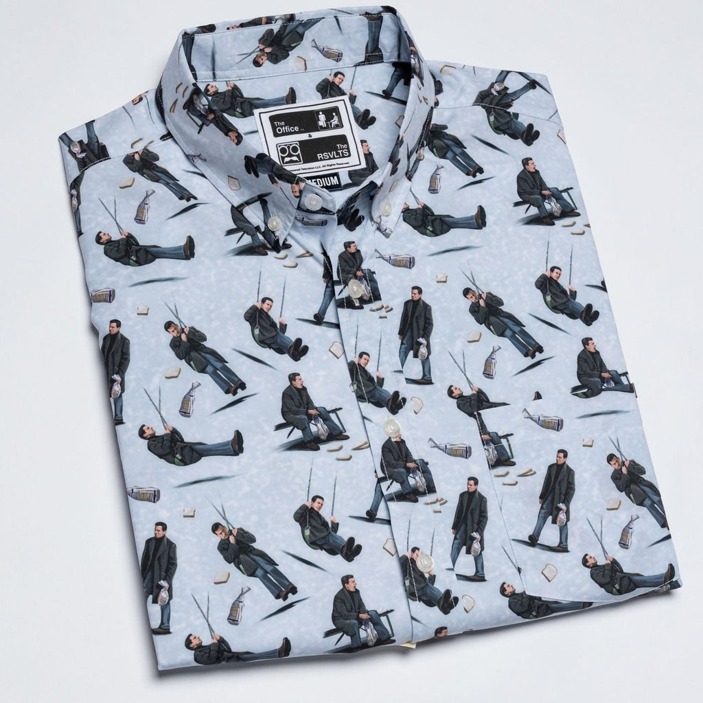 RSVLTS I’m Okay… No, I’m Not KUNUFLEX Short Sleeve Shirt in White — detail 8