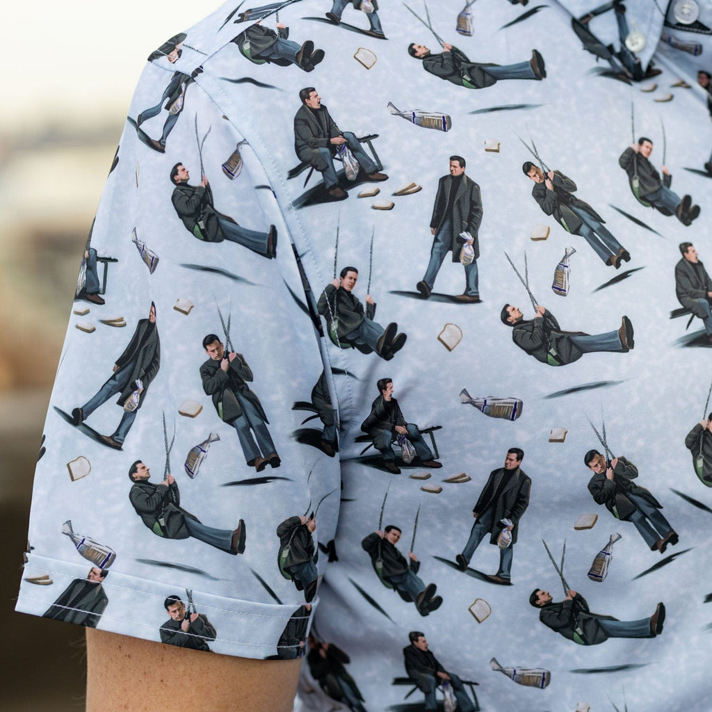 RSVLTS I’m Okay… No, I’m Not KUNUFLEX Short Sleeve Shirt in White — detail 9