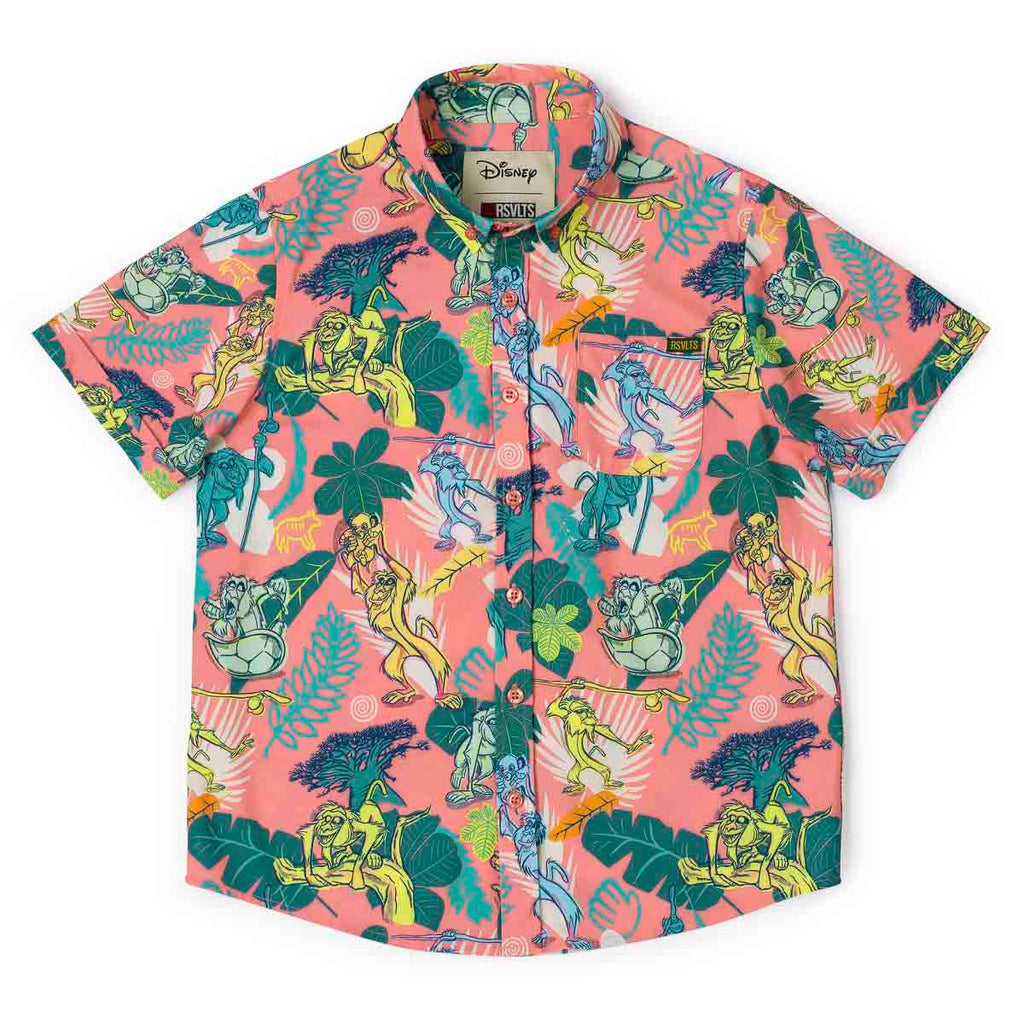 RSVLTS Peak Rafiki Youth KUNUFLEX Short Sleeve Shirt in Multicolor — front view