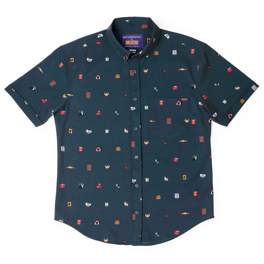 RSVLTS Lil Bowskis KUNUFLEX Short Sleeve Shirt in Blue — detail 3