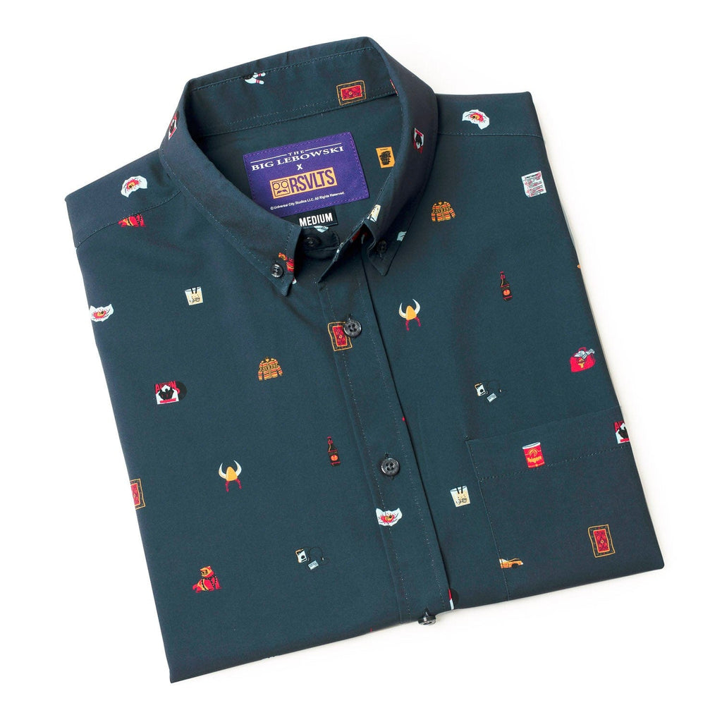 RSVLTS Lil Bowskis KUNUFLEX Short Sleeve Shirt in Blue — detail 8