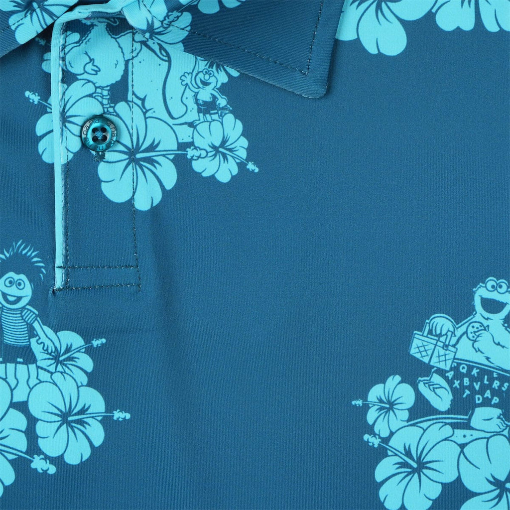 RSVLTS Petal Party Preschool All-Day Polo in Blue — detail 5