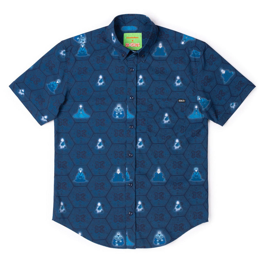 RSVLTS This Is Your Destiny KUNUFLEX Short Sleeve Shirt in Blue — detail 12