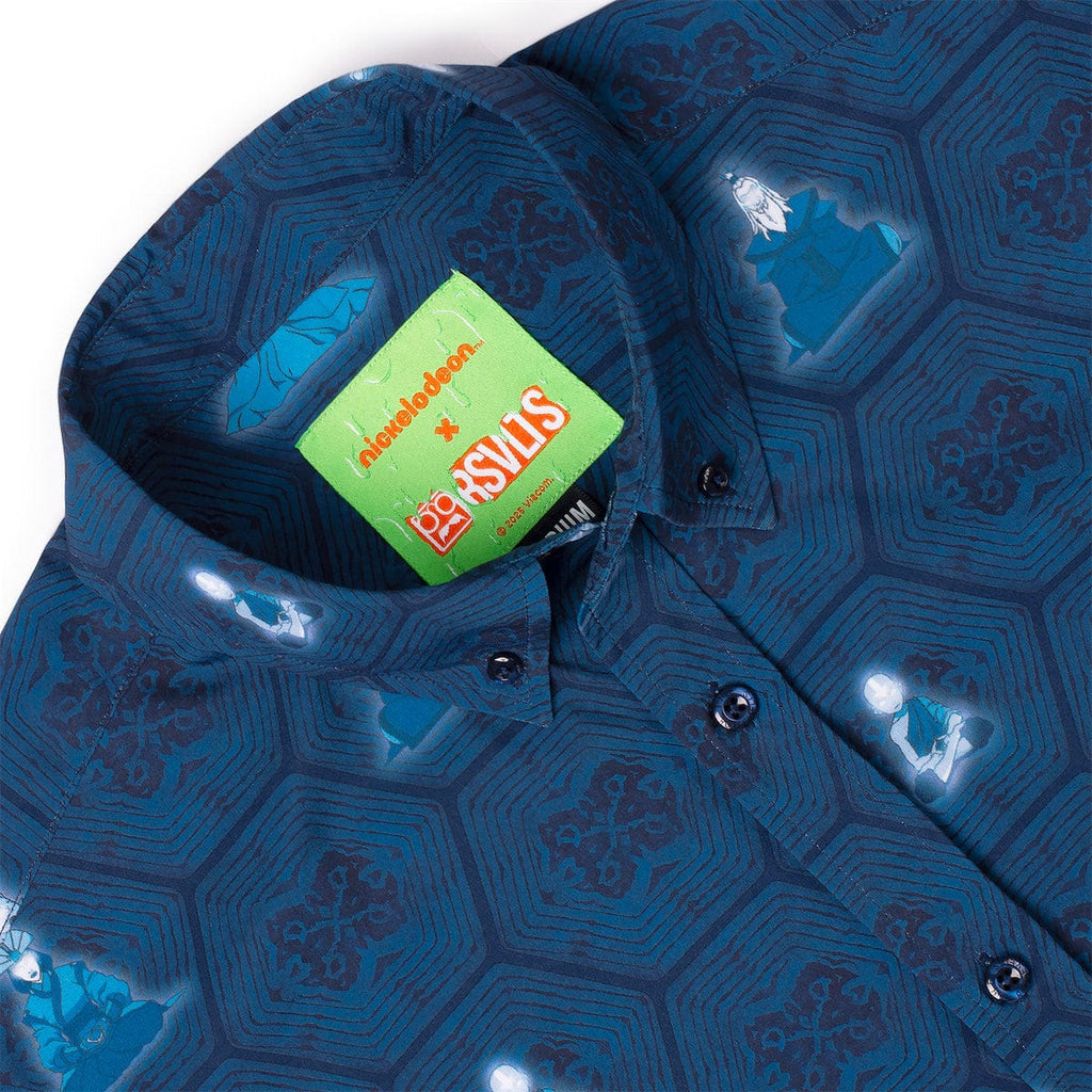 RSVLTS This Is Your Destiny KUNUFLEX Short Sleeve Shirt in Blue — detail 13